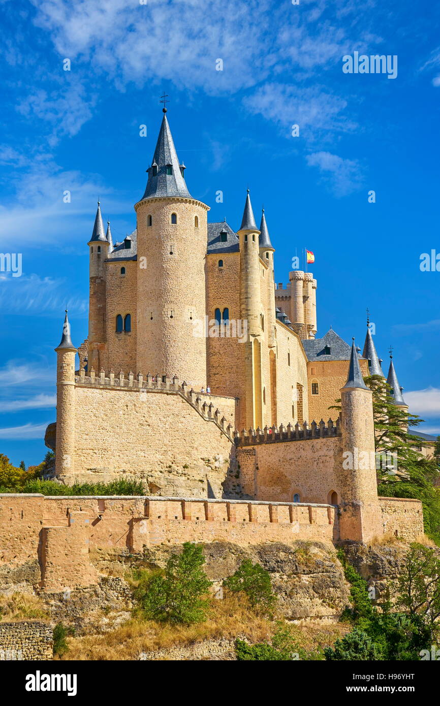 Segovia Burg, Segovia, Spanien Stockfoto