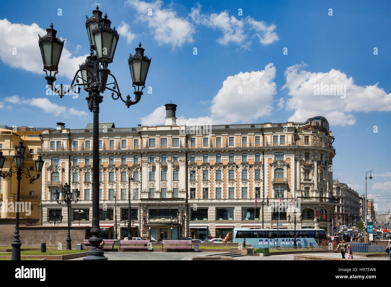 Hotel National. Moskau Stockfoto