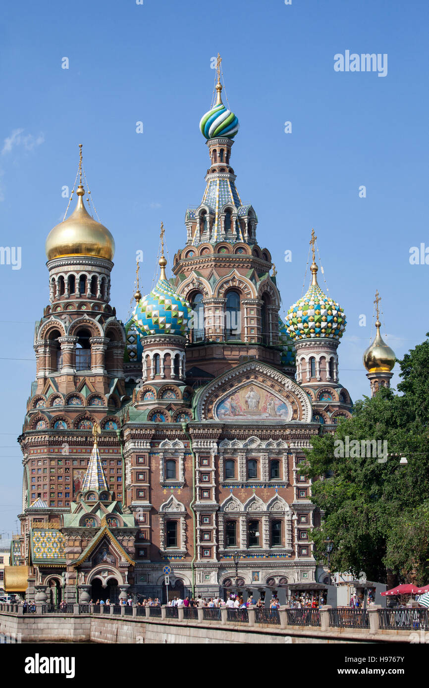 Kirche des Retters auf Blut. St Petersburg. Russland Stockfoto