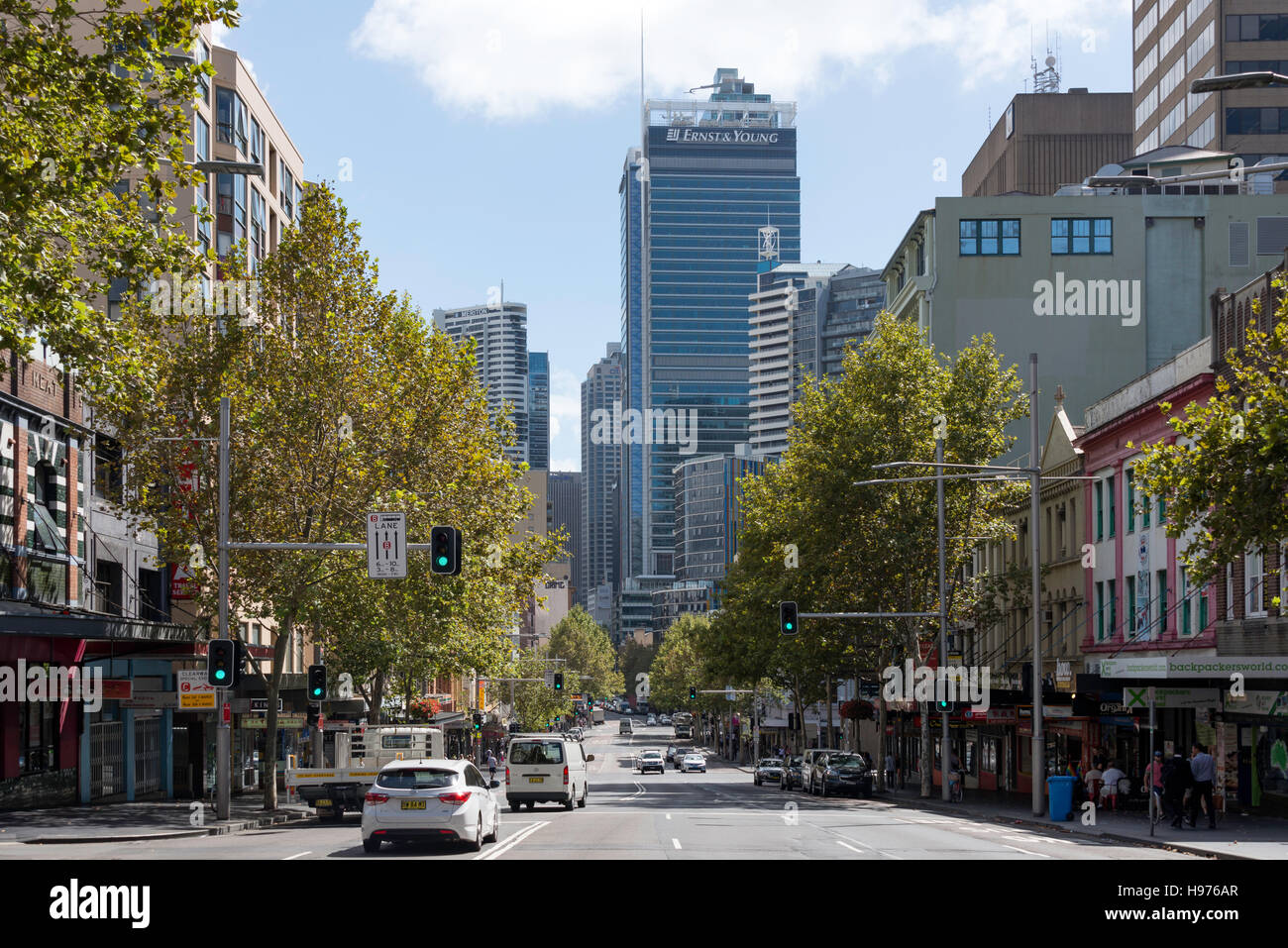 George Street, Central Business District, Sydney, New South Wales, Australien Stockfoto