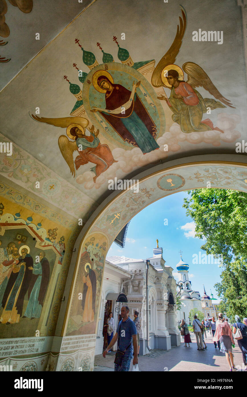 Die Trinity-Klosters des Heiligen Sergius. Sergijew Posad. Russland Stockfoto