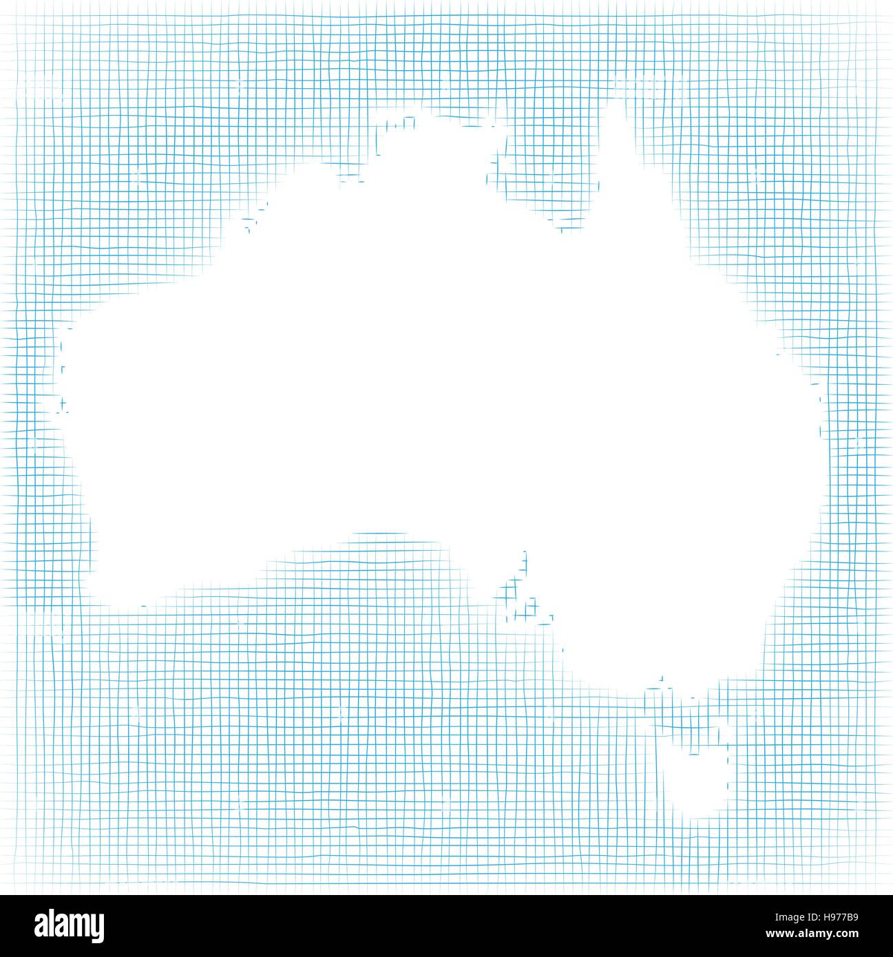 Karte von Australien Stock Vektor
