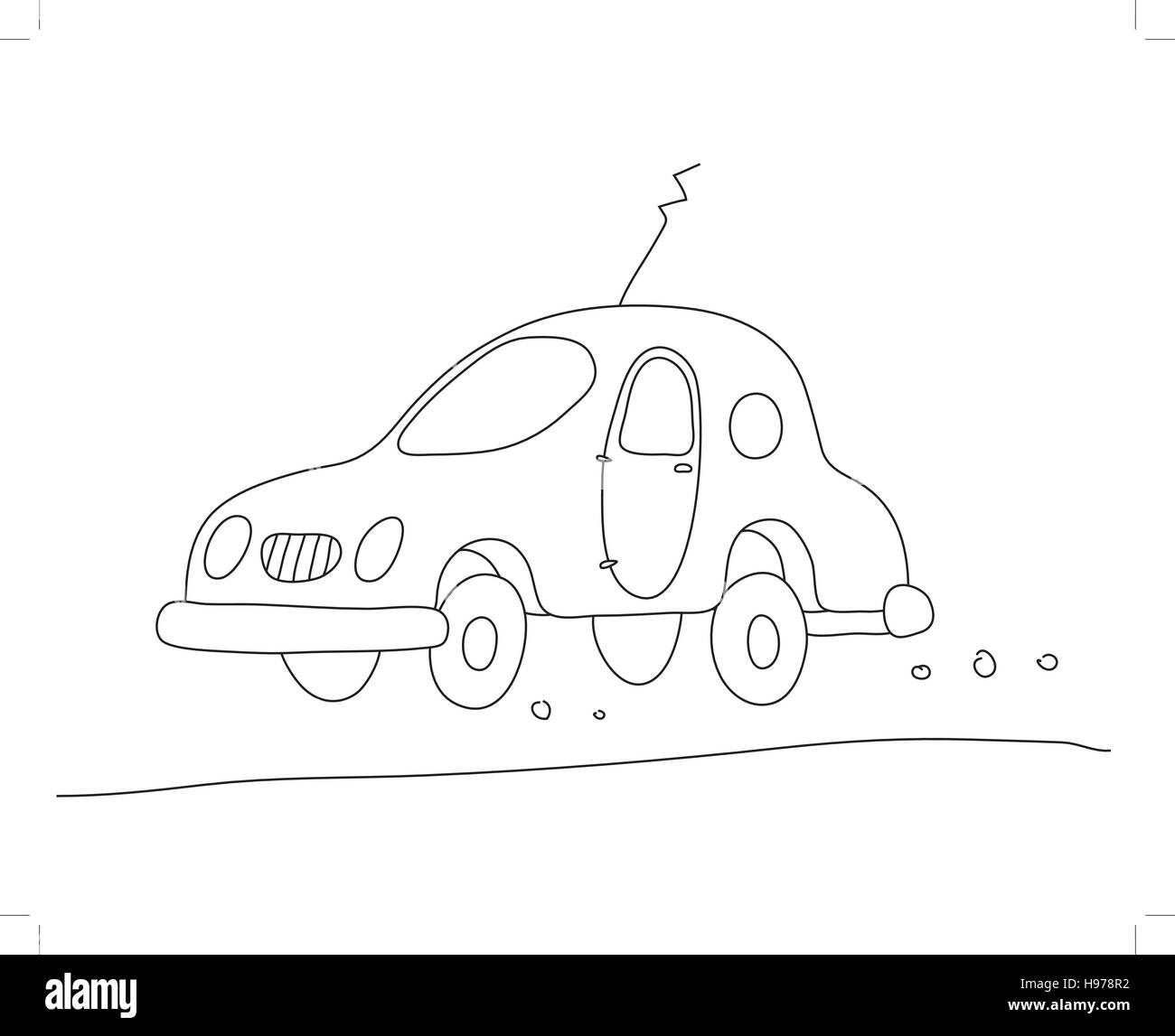 schönes Auto Stock Vektor