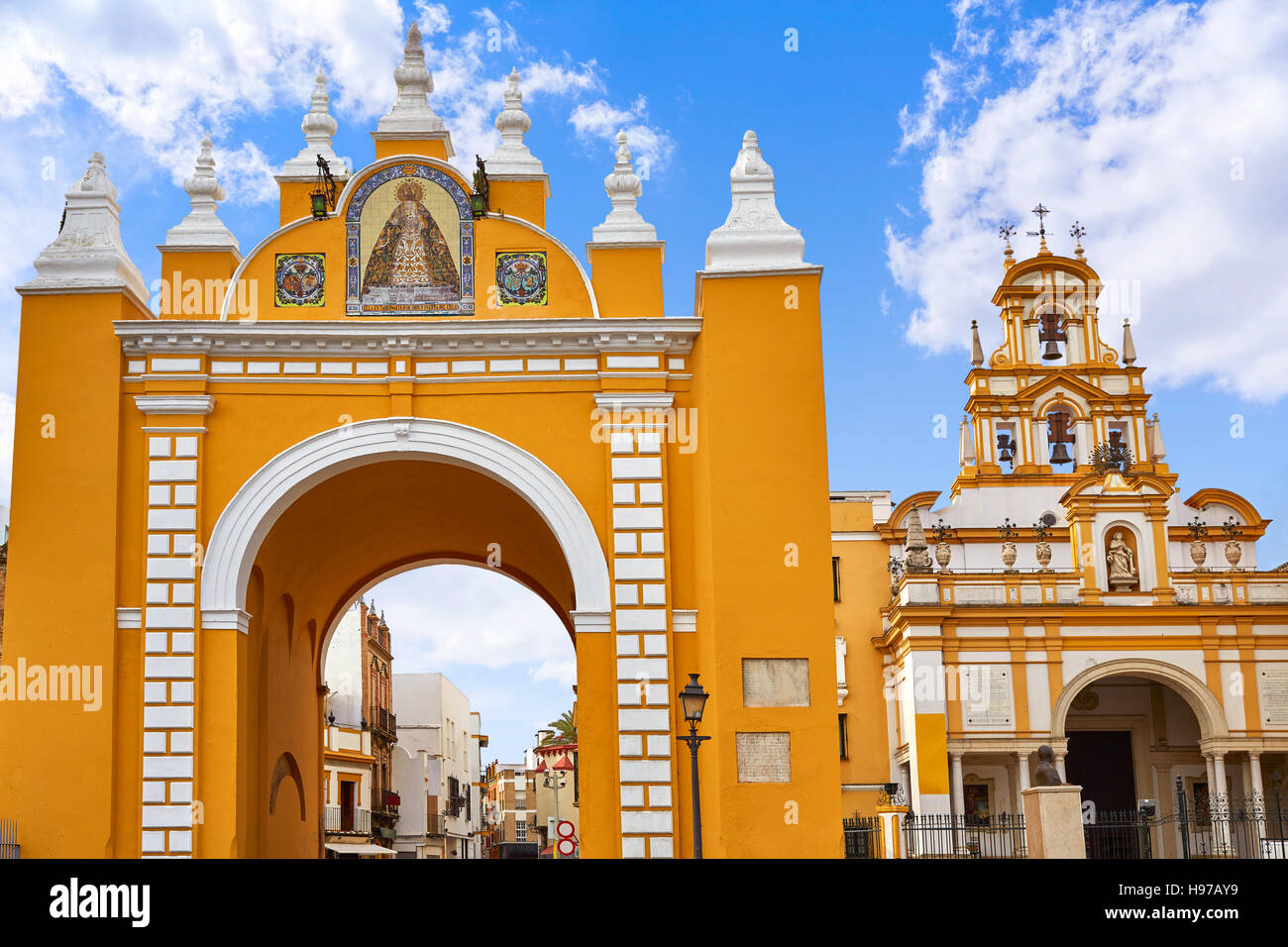 Macarena Tür Bogen in Sevilla Spanien Stockfoto Macarena Tür Bogen in Sevilla Spanien Stockfoto