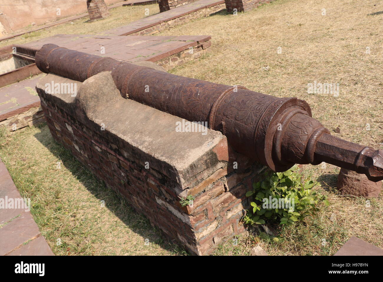 Antiken Artillerie-Kanone Stockfoto