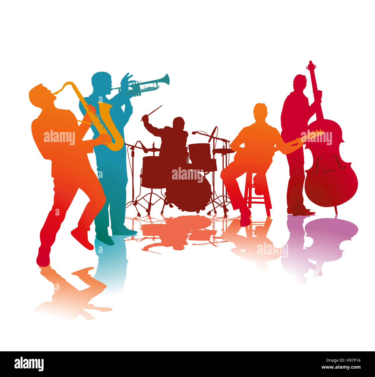 Jazz-band Stockfoto