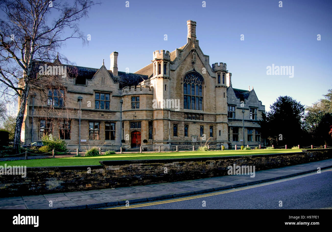 Oundle Public School in der Stadt Oundle, Northamptonshire.Oundle ist das drittgrößte Internat in England Stockfoto