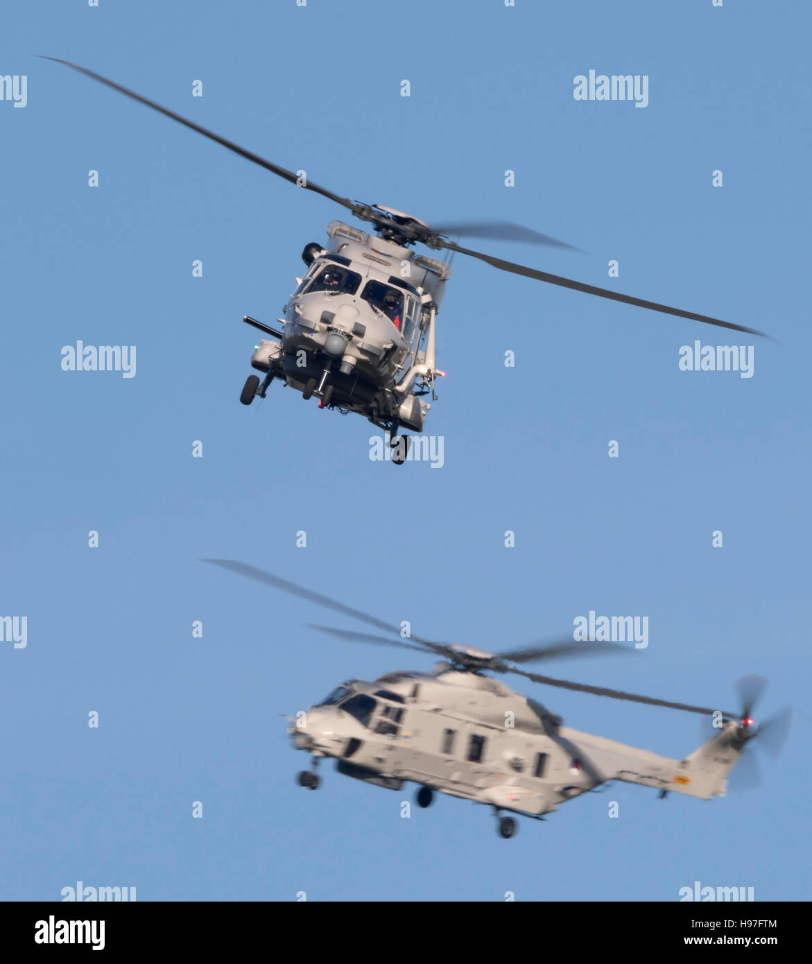 Niederländische Marine Hubschrauber von 860 Squadron besuchen RNAS Culdrose Stockfoto