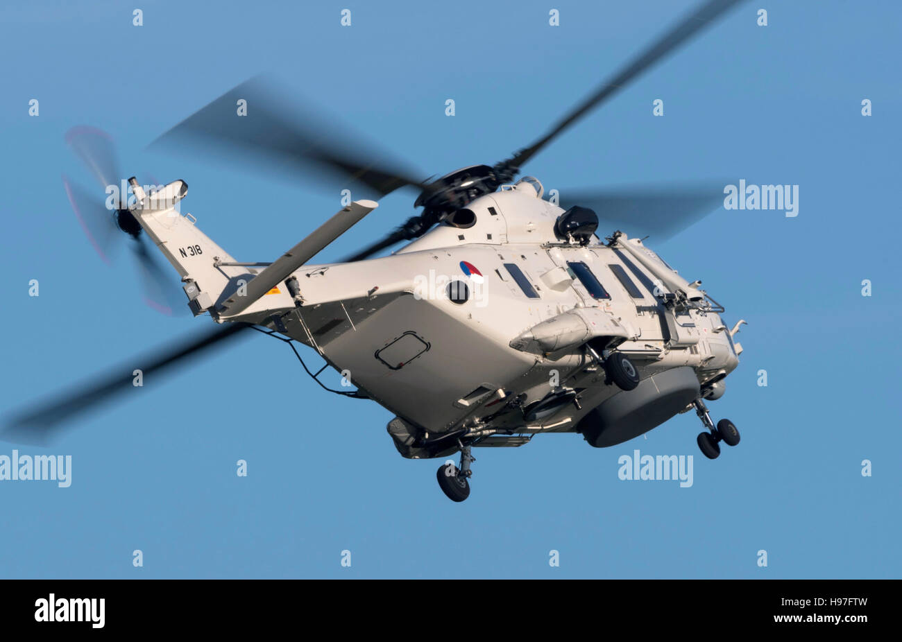Niederländische Marine Hubschrauber von 860 Squadron besuchen RNAS Culdrose Stockfoto