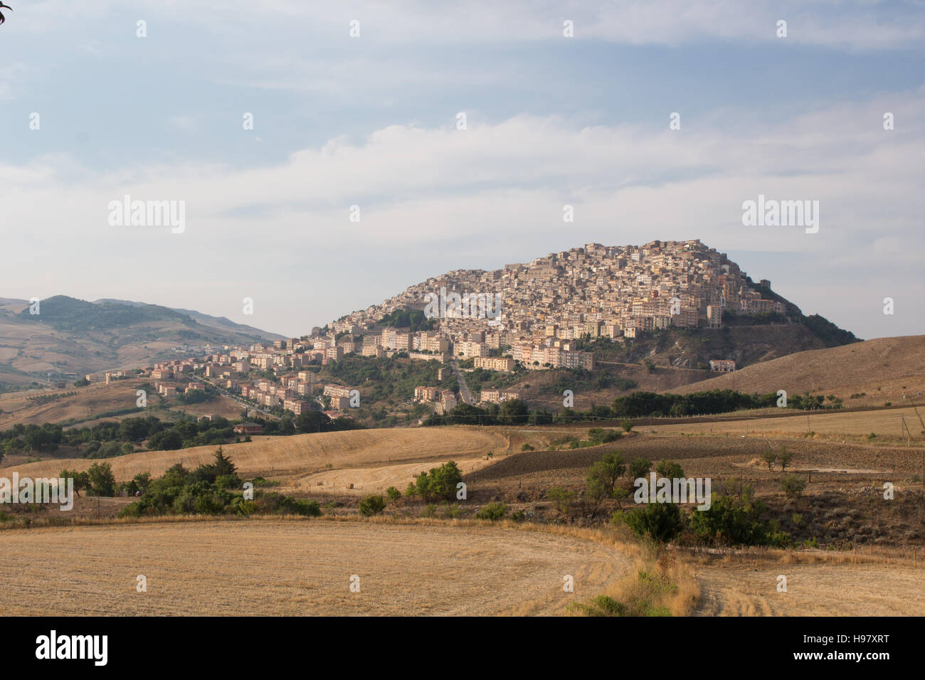 Anzeigen von gangi, altes Dorf von Sizilien nominiert Borgo von Kultur Stockfoto