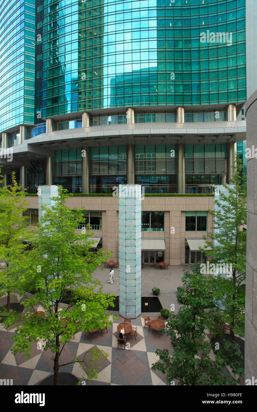 Japan, Tokyo Shiodome, Wolkenkratzer, moderne Architektur, Stockfoto