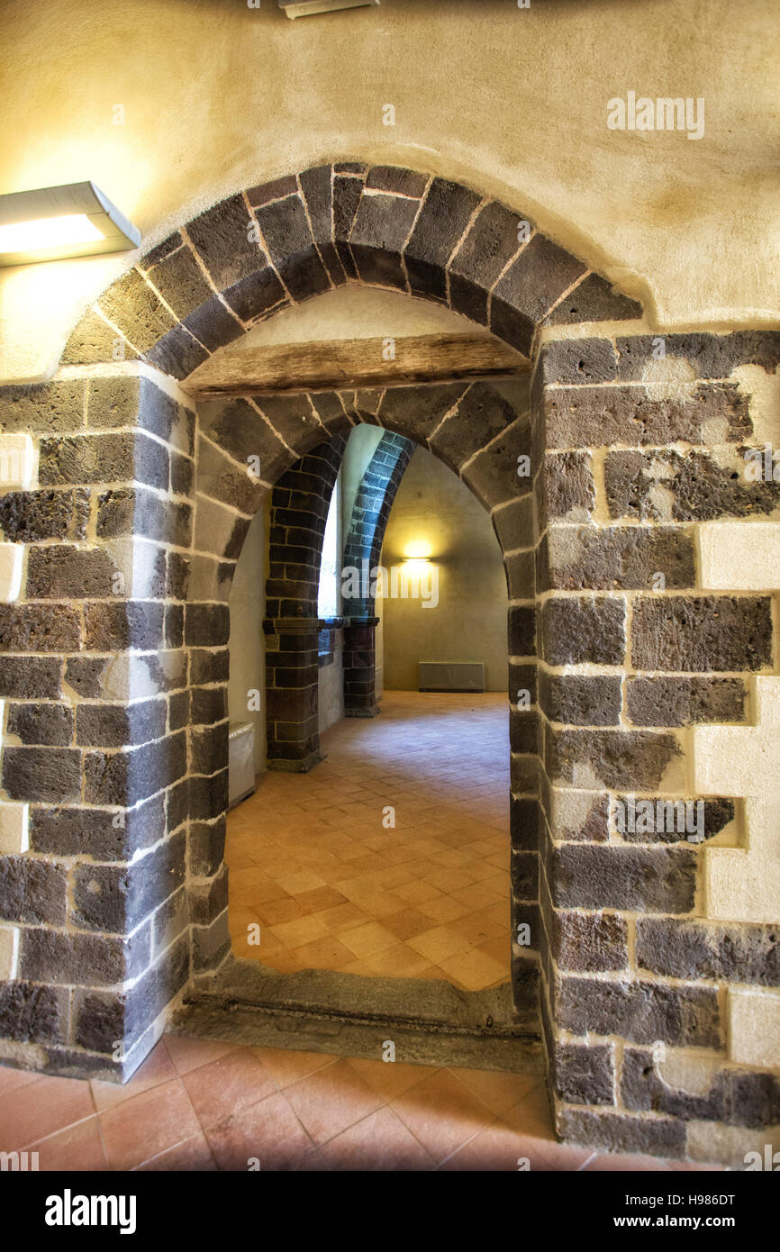 Festung, Zitadelle Ende Schloss von Milazzo, Sizilien Stockfoto