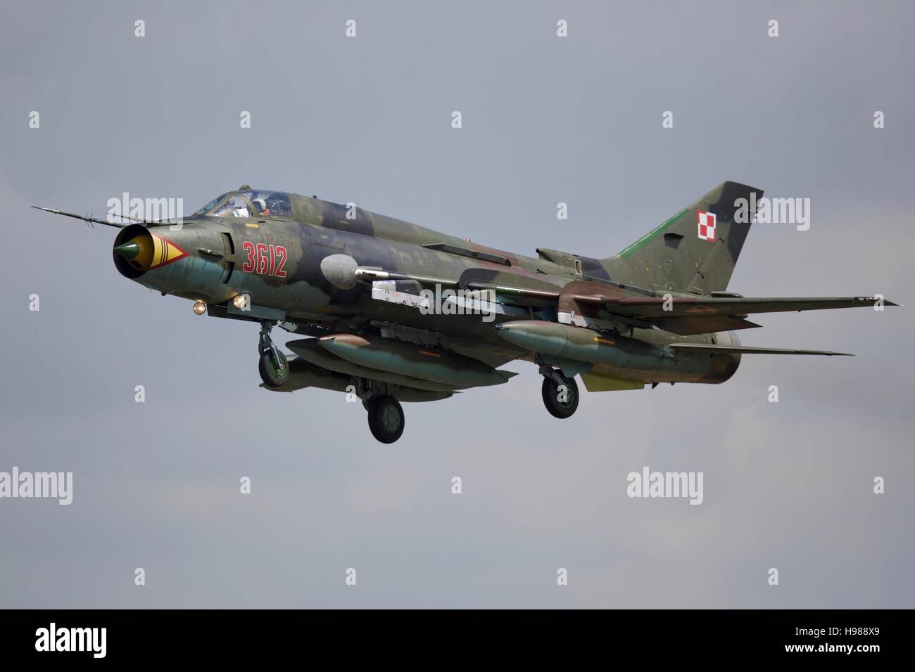 Polnische Luftwaffe Suchoi SU-22 Stockfoto