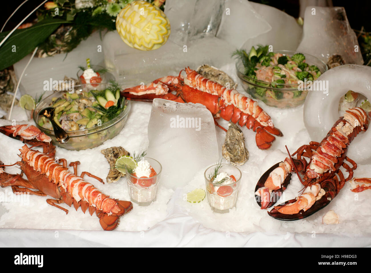 Gekochter Hummer Stockfoto