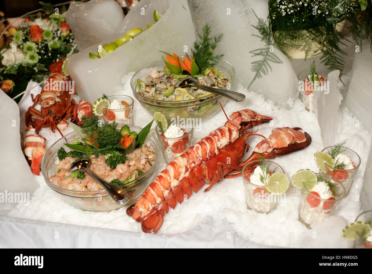 Gekochter Hummer Stockfoto