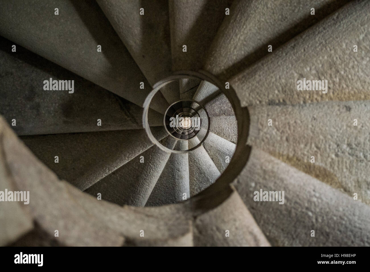 Spirale und Wendeltreppe Stockfoto