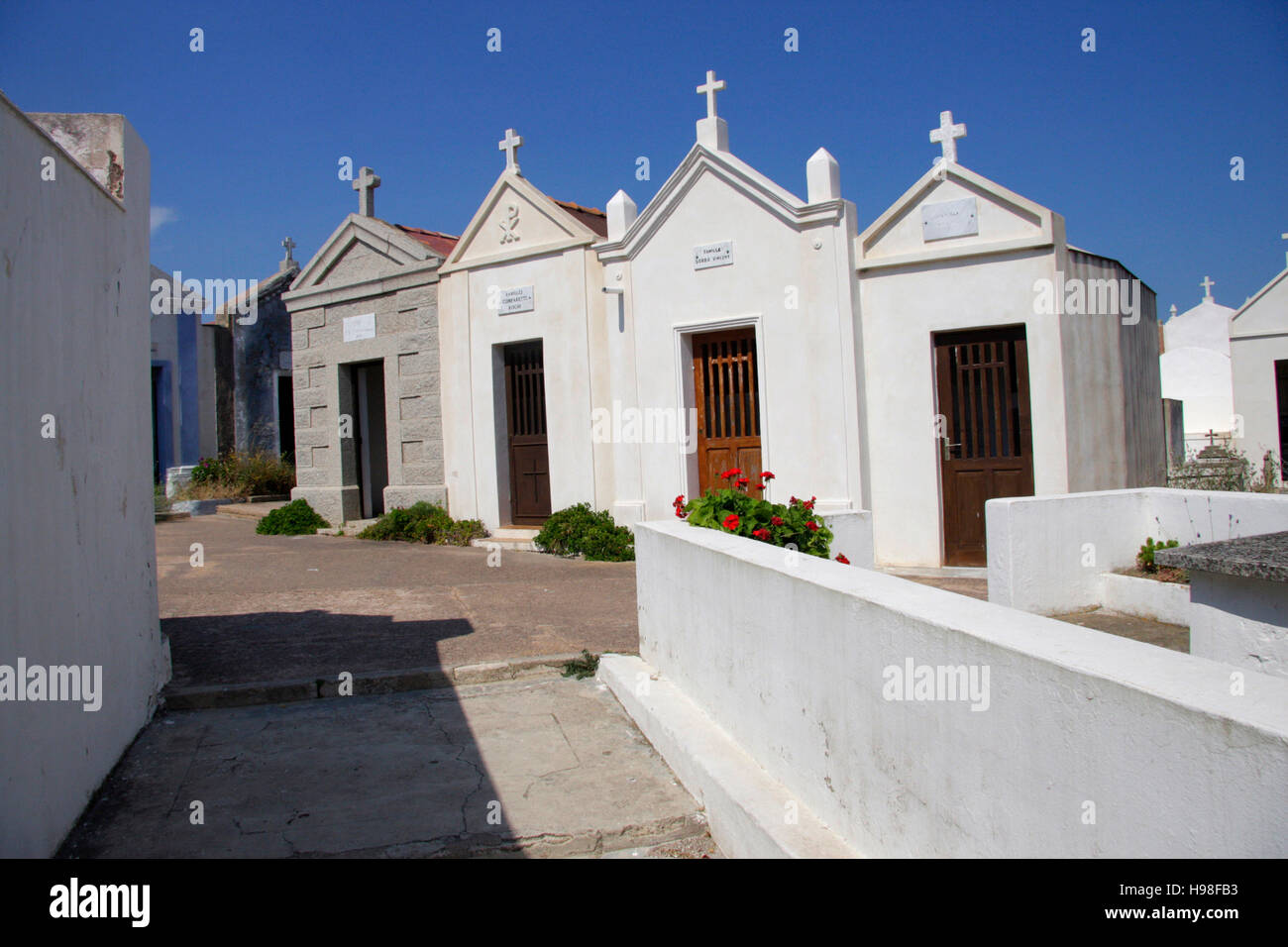 Cimitiere Marin de Bonifacio, Bonifacio, Korsika, Frankreich. Stockfoto