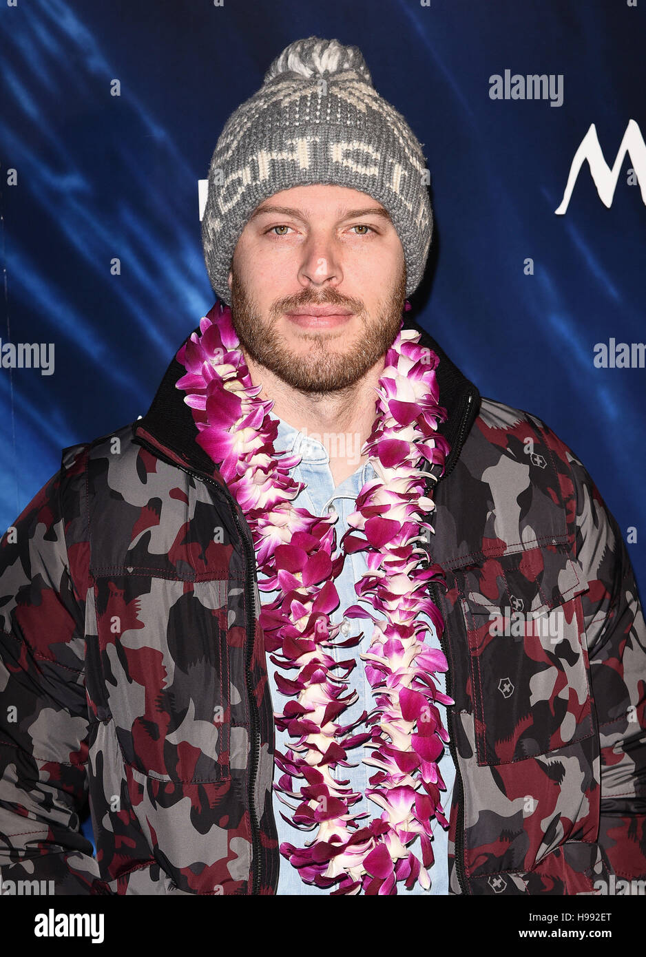 Rick Edwards bei der Gala Vorführung von Moana an BAFTA, Piccadilly, London am 20. November 2016 Foto von Keith Mayhew Stockfoto