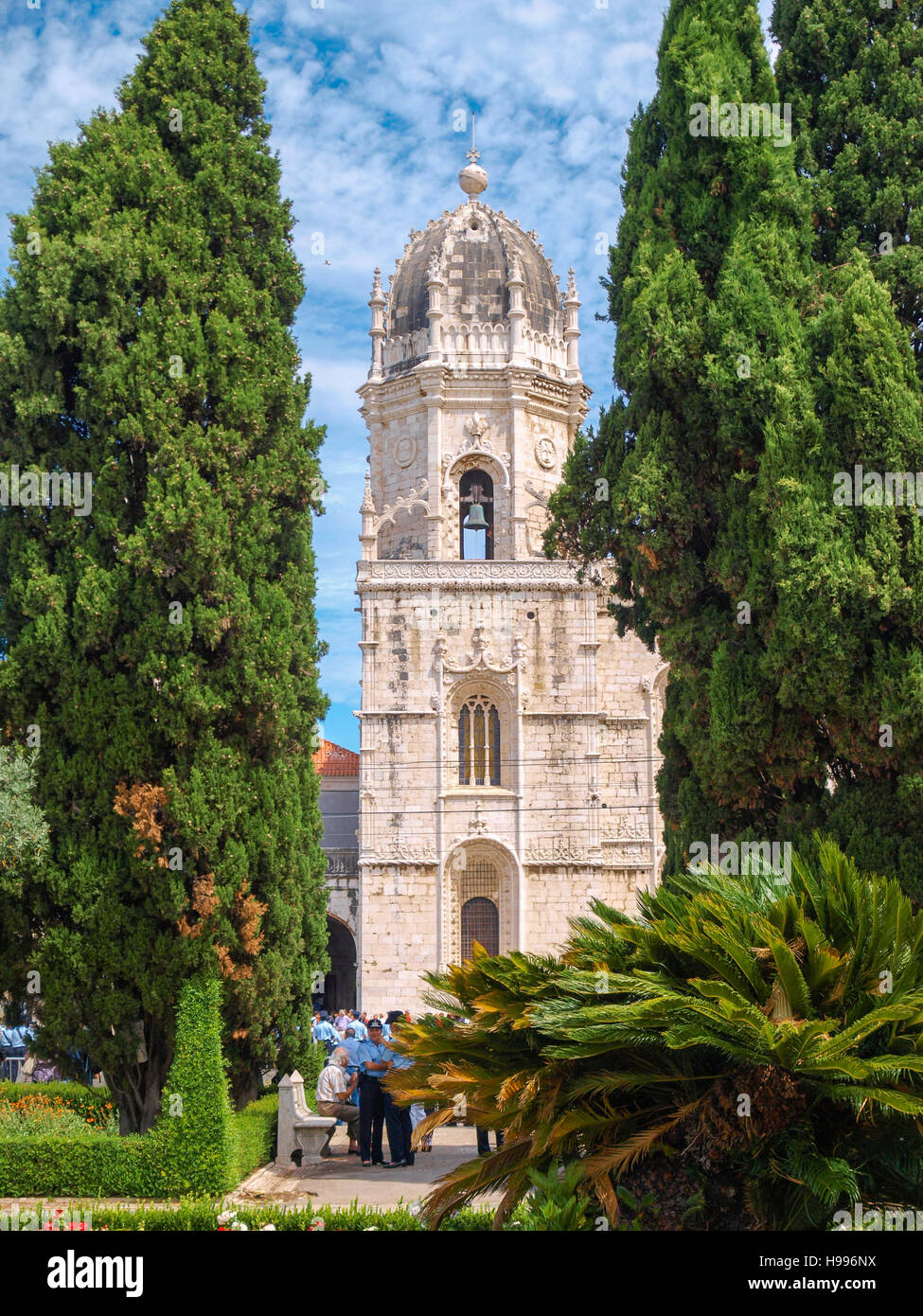 Blick auf Hieronymus-Kloster, Lissabon Stockfoto