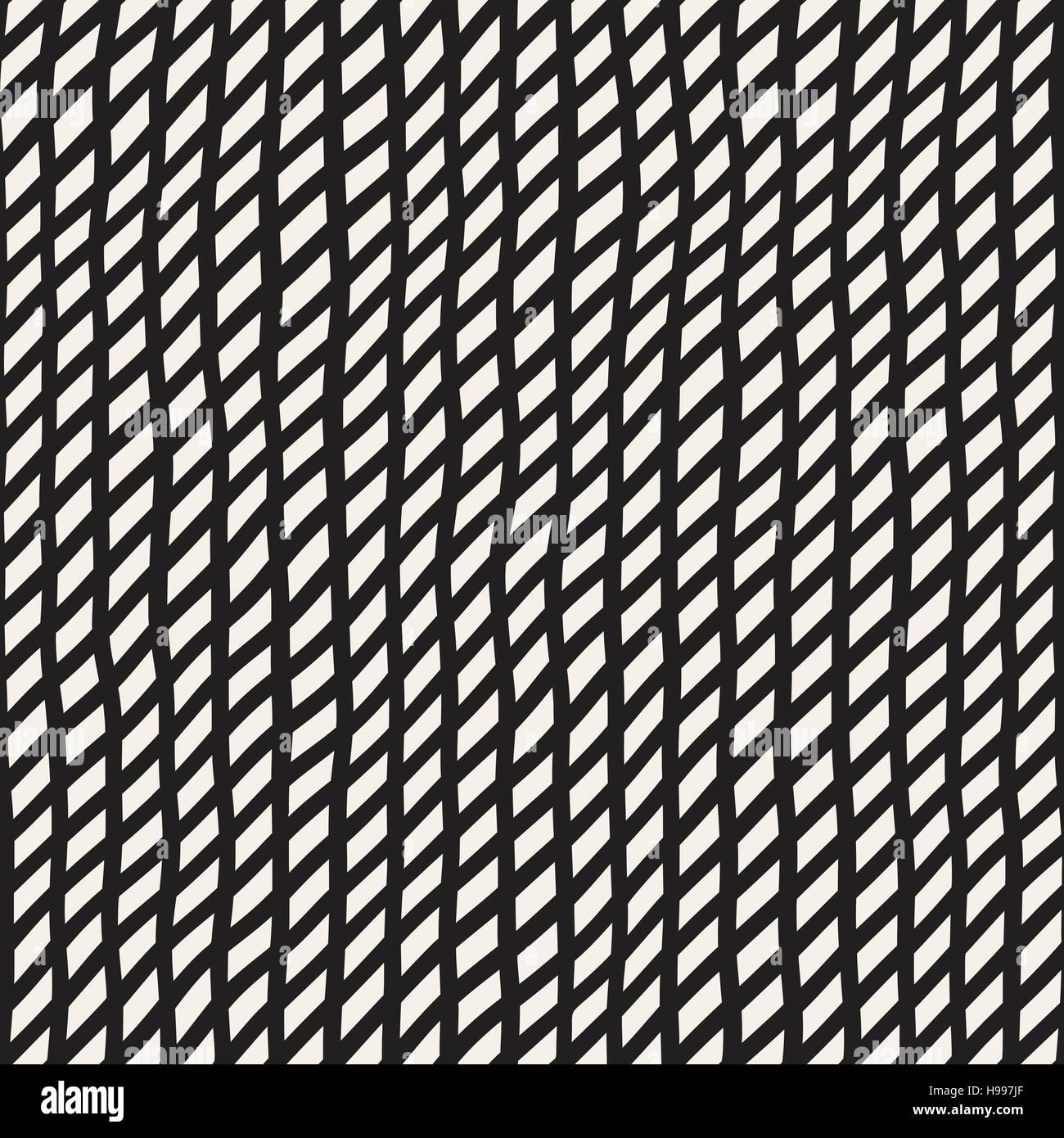 Wellig handgezeichneten schräge Linien Stock Vektor