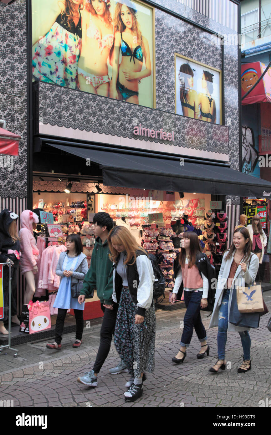 Japan, Tokio, Harajuku, Takeshita Straße, shopping, junge Menschen, Stockfoto