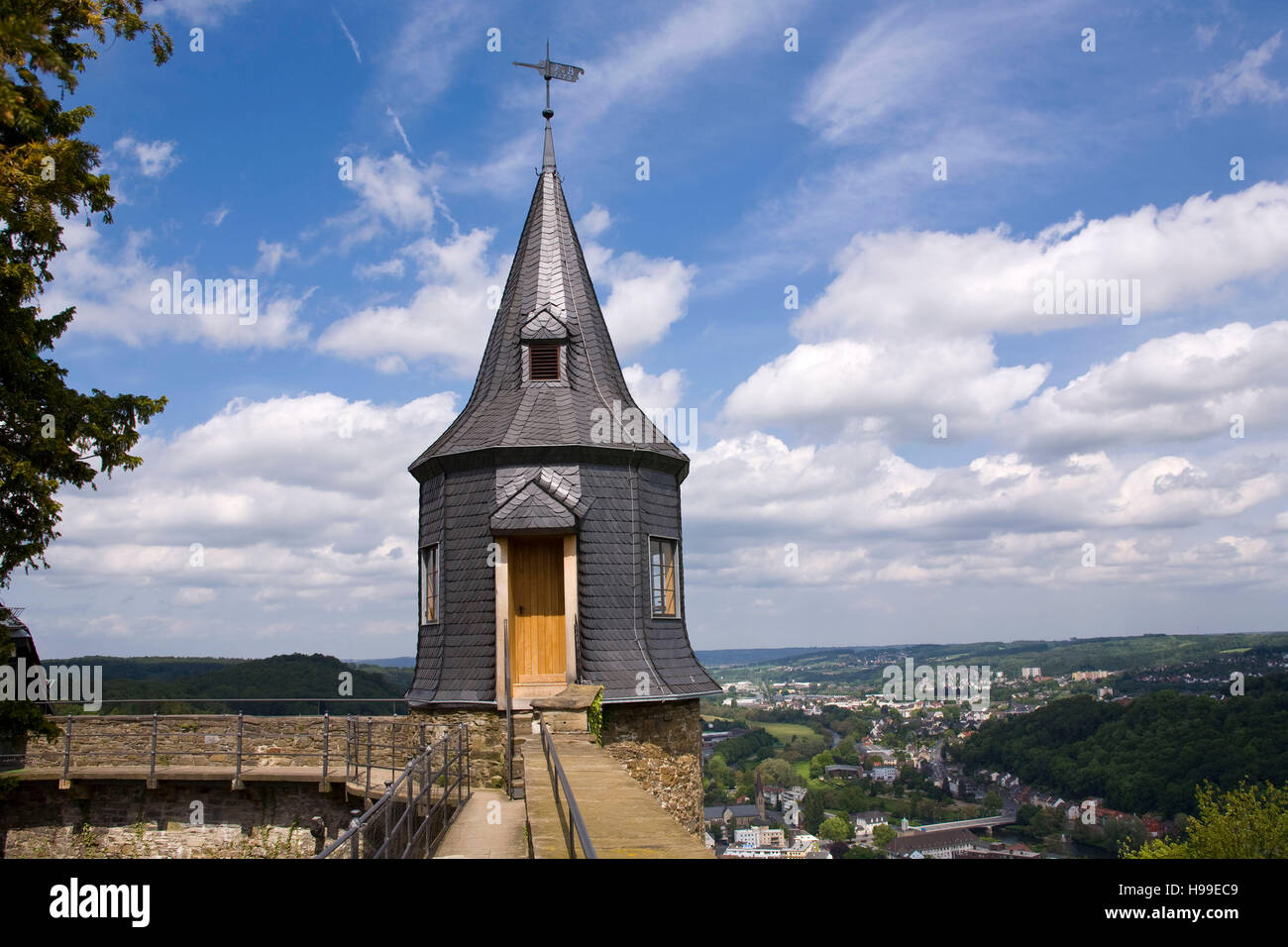 Deutschland, Hagen, Schloss Hohenlimburg, die Zinne. Stockfoto