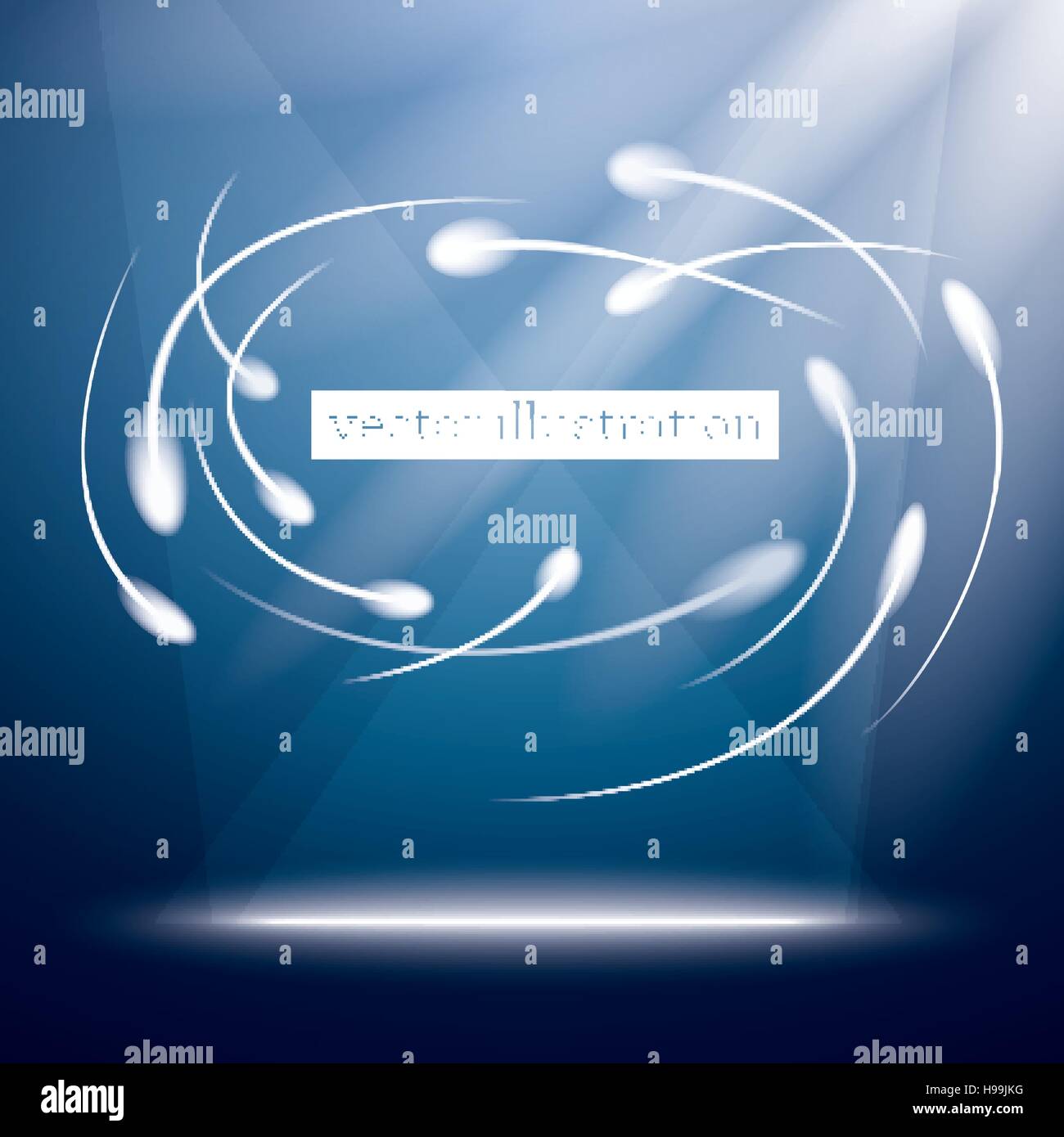 Neon Kreis Hintergrund. Vektor-Illustration. Stock Vektor