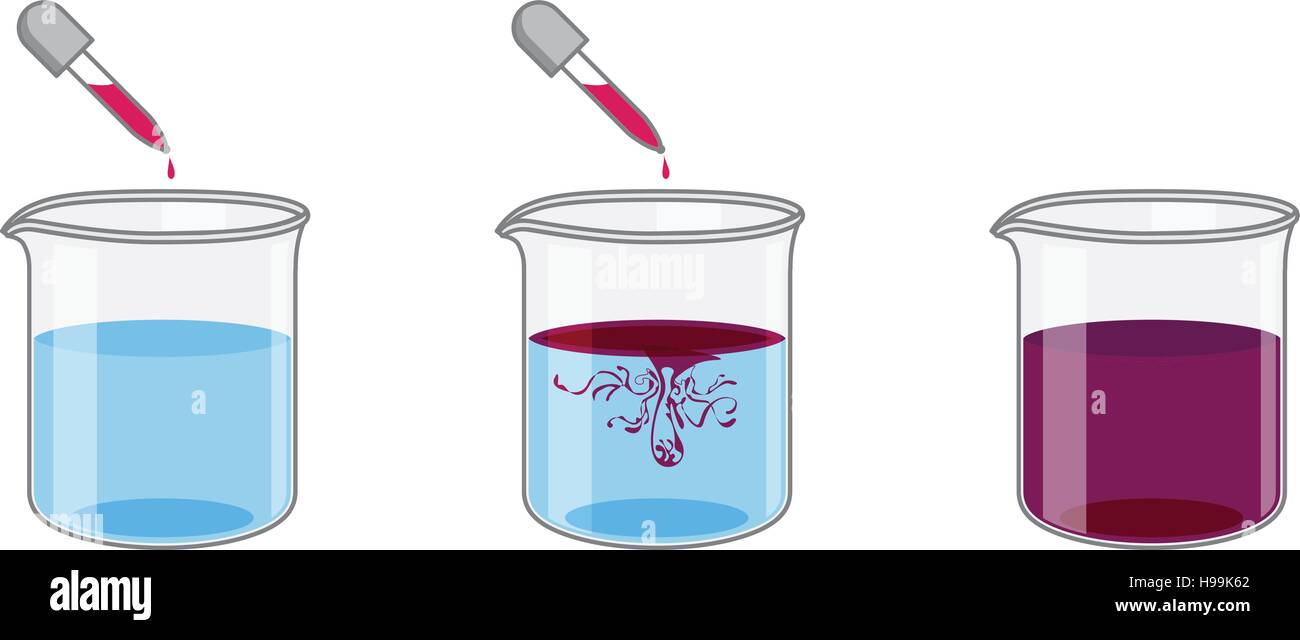 Vektor-Illustration der Wissenschaft-Lösung Stock Vektor