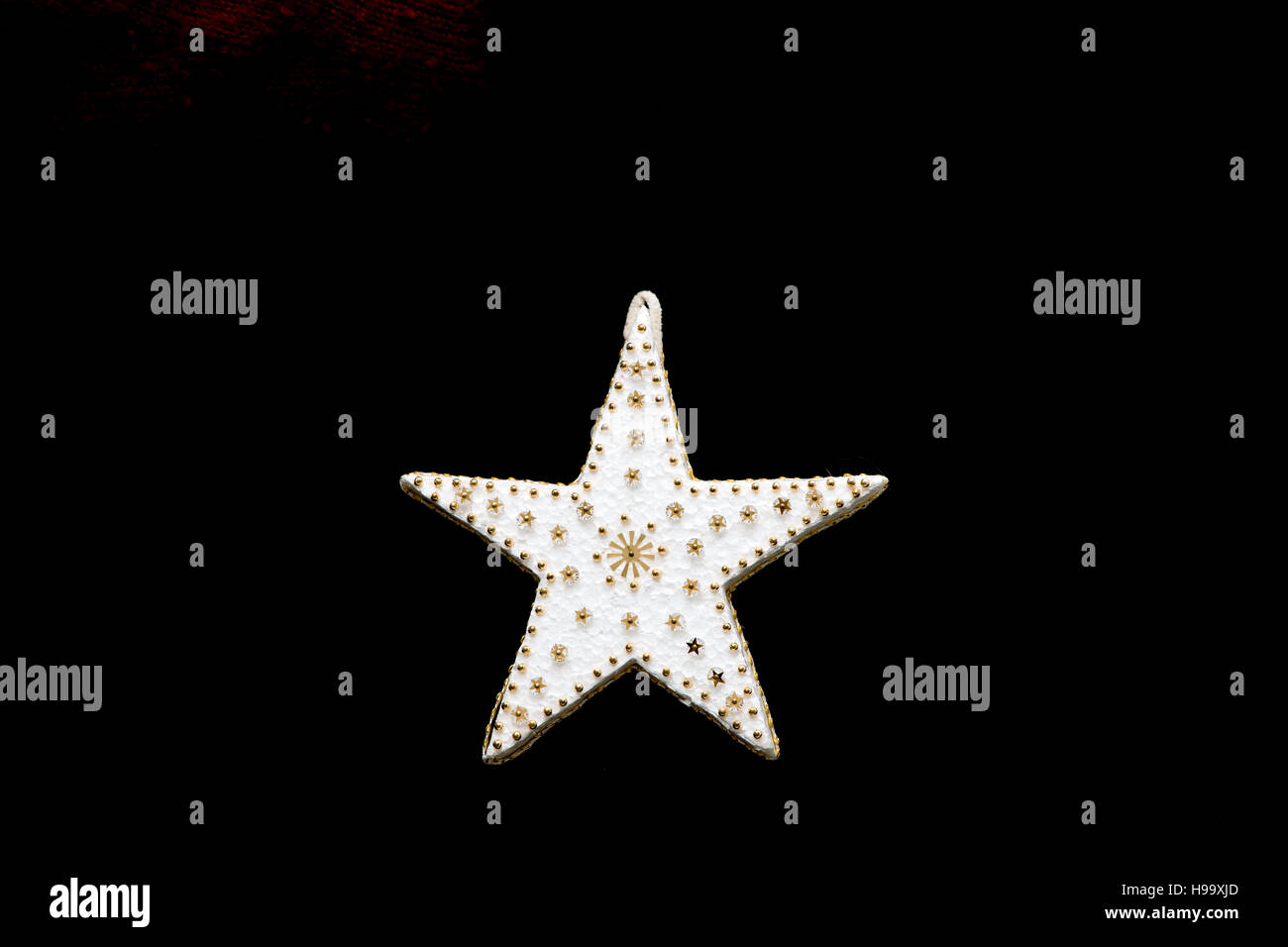 Sterne Styropor handgemachte Weihnachtsdekorationen Stockfoto