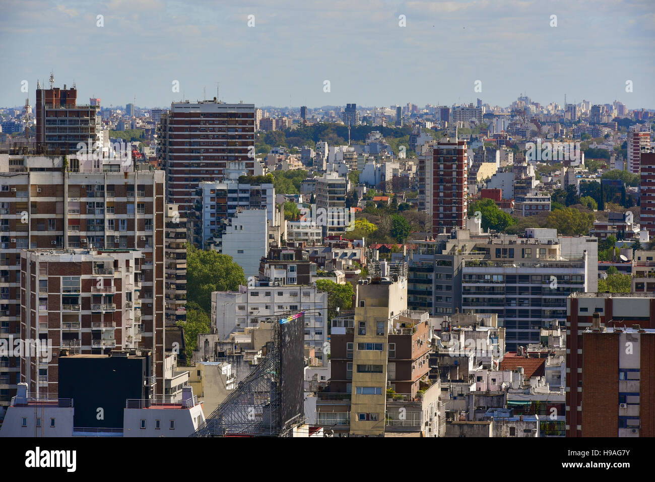 Luftaufnahme von Buenos Aires, Argentinien. Stockfoto