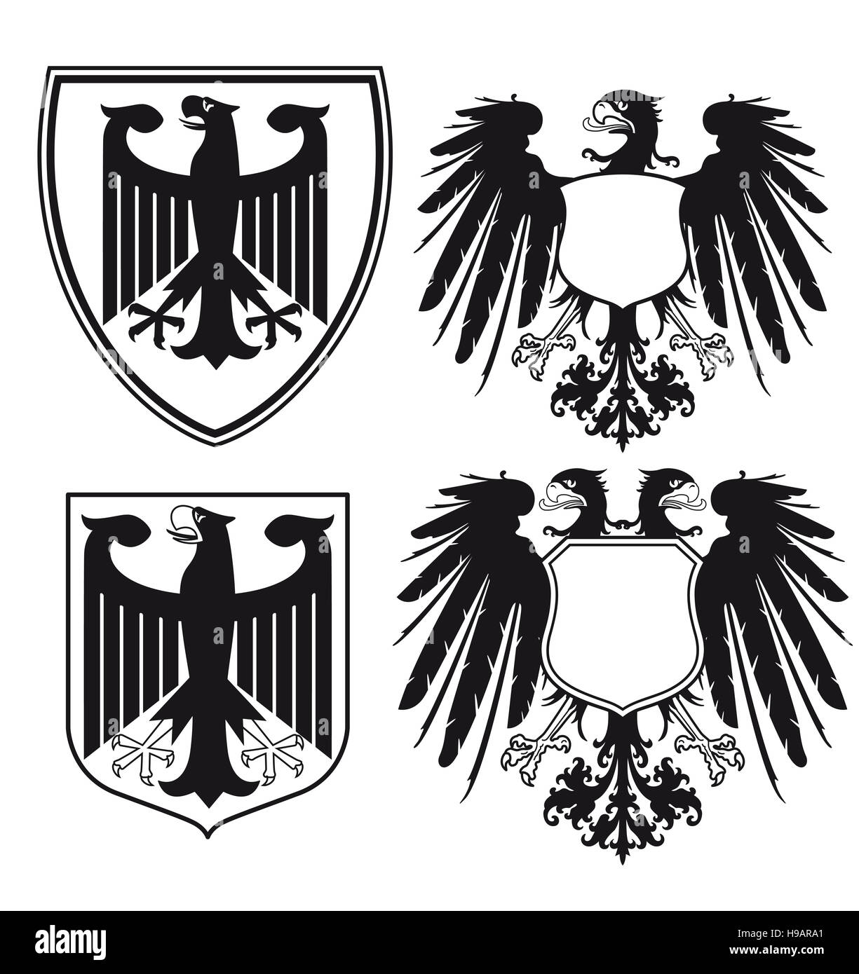 Heraldischen Adler Stockfoto