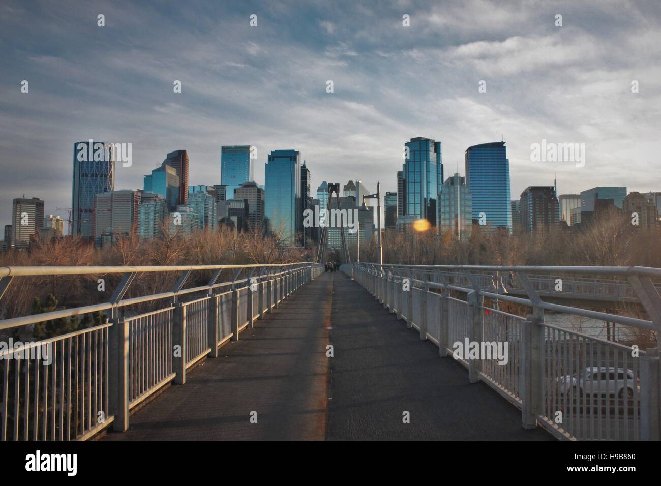 Ansicht der Innenstadt von Calgary. Stockfoto