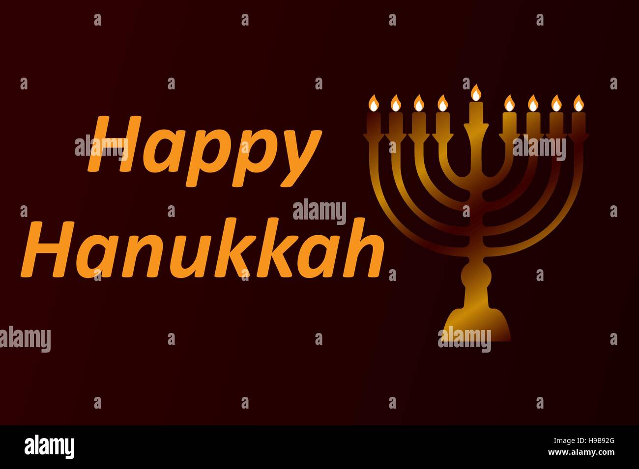 DesignStil Happy ChanukkaSchriftzug, Logo und SymbolTypografie