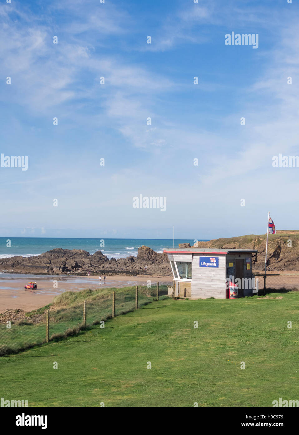 Crooklets Beach, Bude, Cornwall, England, Großbritannien Stockfoto