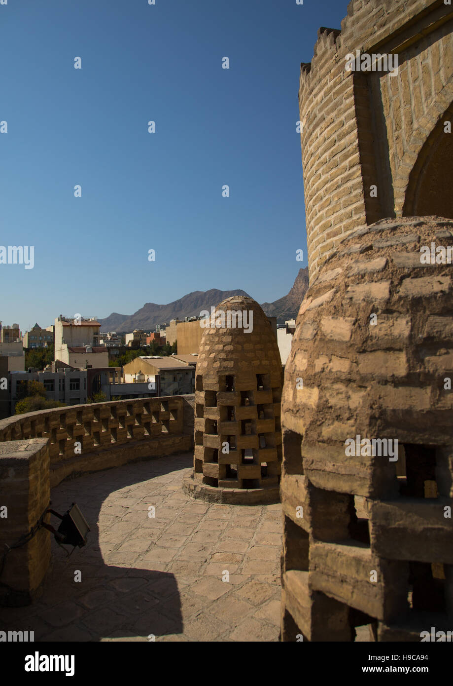 Dach einer alten Taubenschlag für Tauben, Provinz Isfahan, Isfahan, Iran Stockfoto