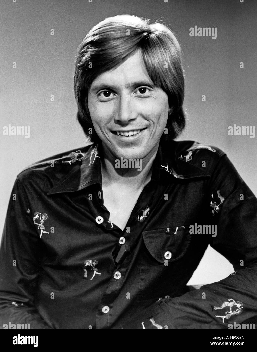 Der Österreichische Sänger Wolfgang Hofer, 1970er Jahre Deutschland. Österreichische Sängerin Wolfgang Hofer, Deutschland der 1970er Jahre. Stockfoto