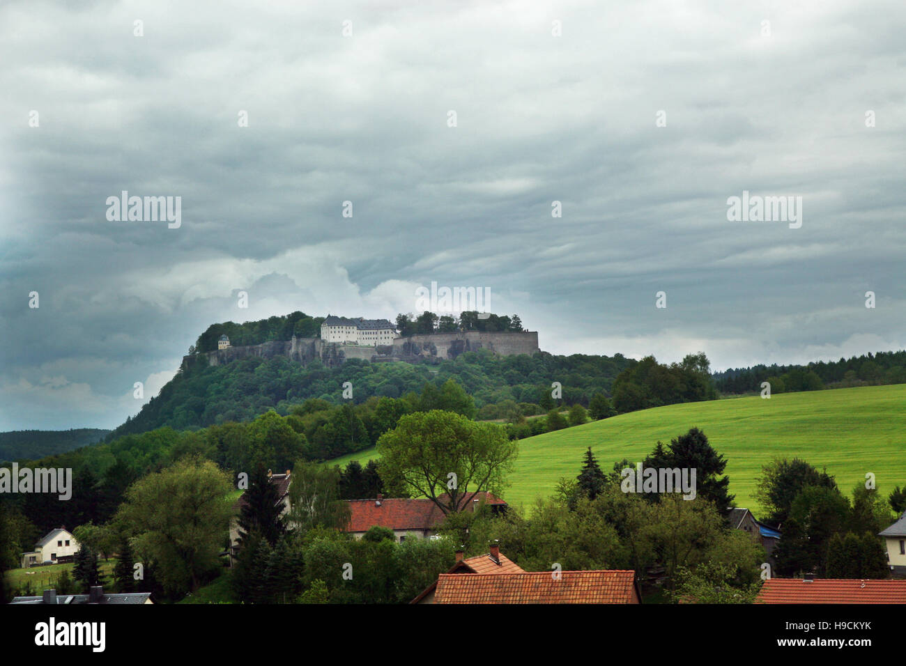 Festung Königstein Stockfoto