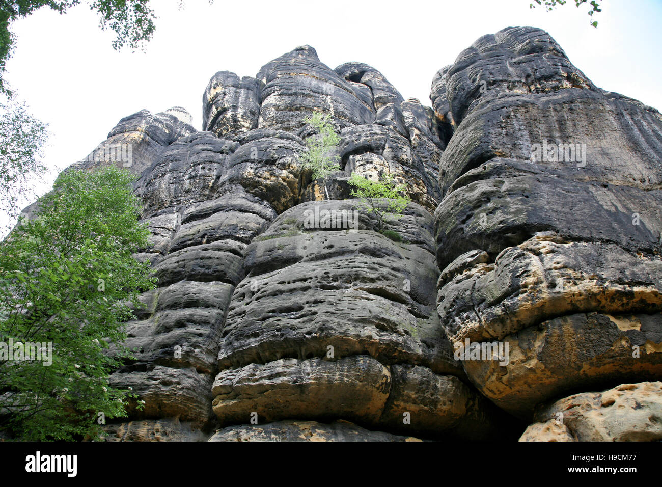 Schrammsteine Stockfoto