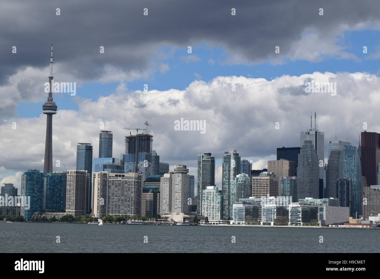 Ansicht von Toronto aus Toronto Island, Kanada Stockfoto