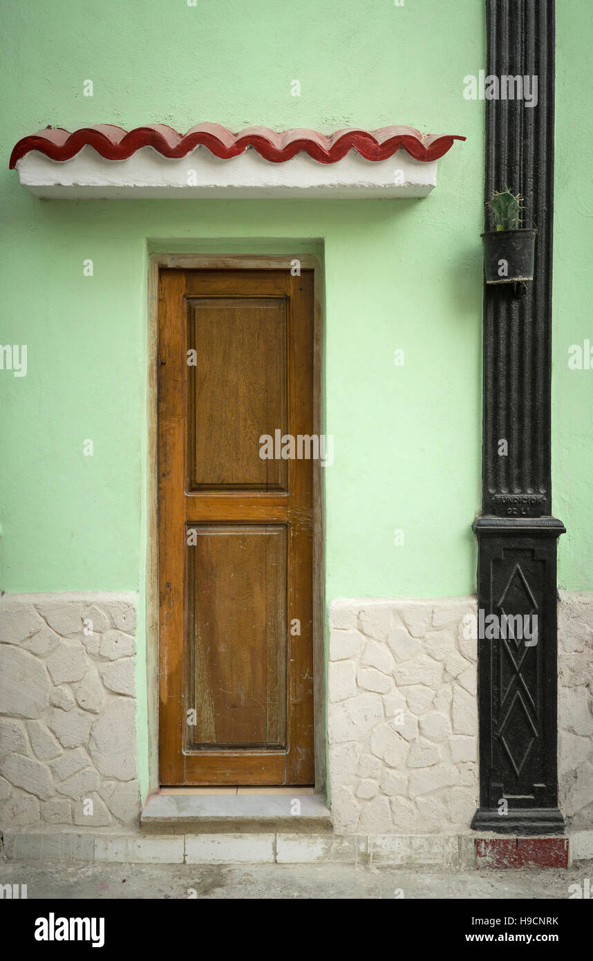 Havanna, Kuba: Wand und Tür-details Stockfoto