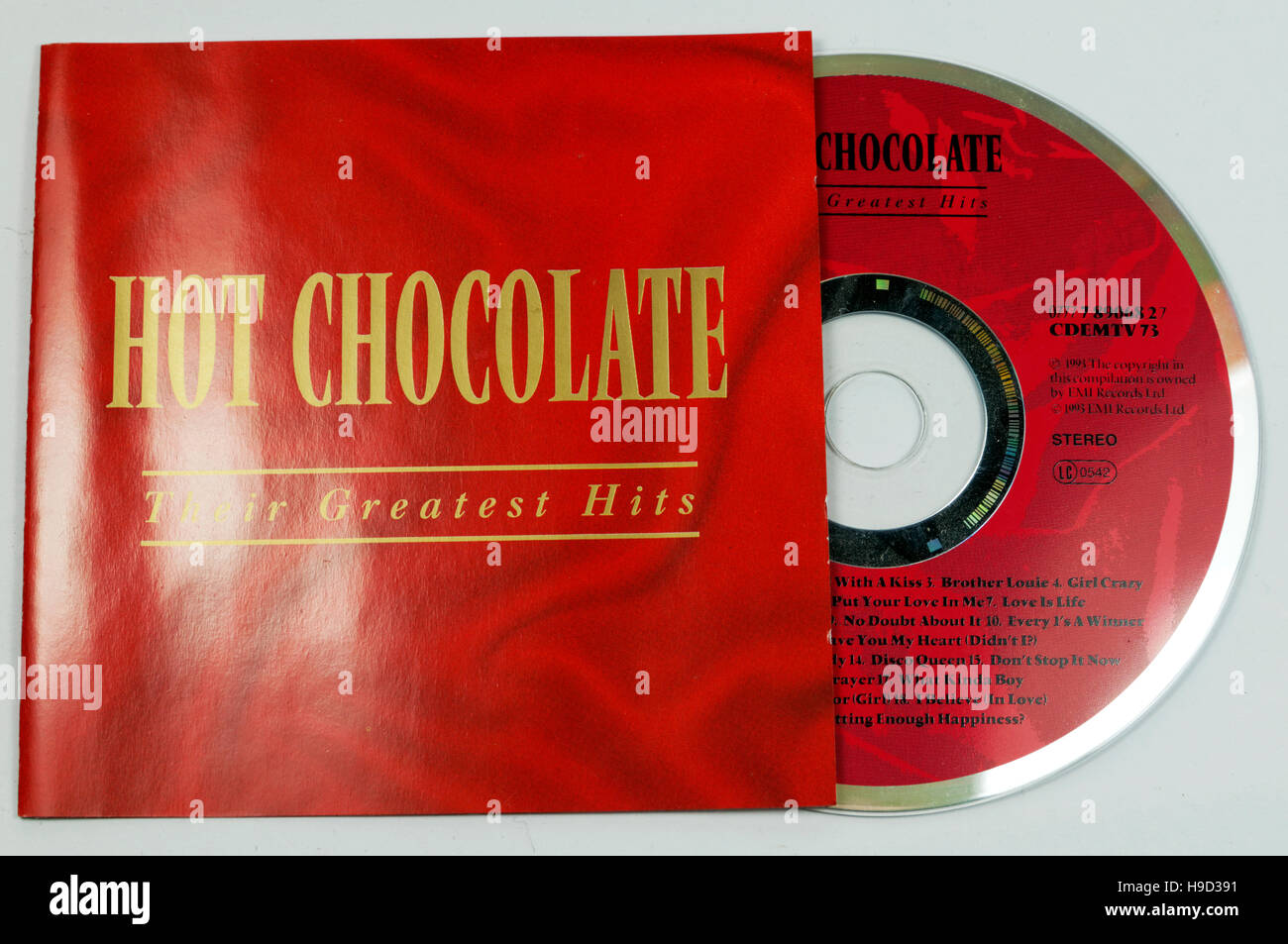 Heiße Schokolade Their Greatest Hits-album Stockfoto
