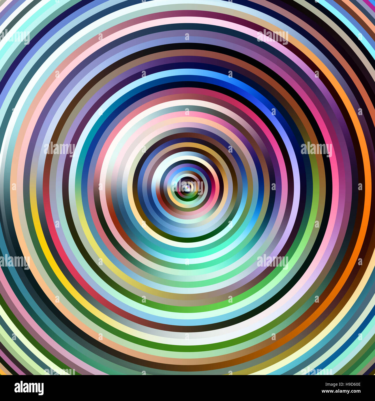 Schloss engen Farbe Streifen Kreise Abbildung. Stockfoto