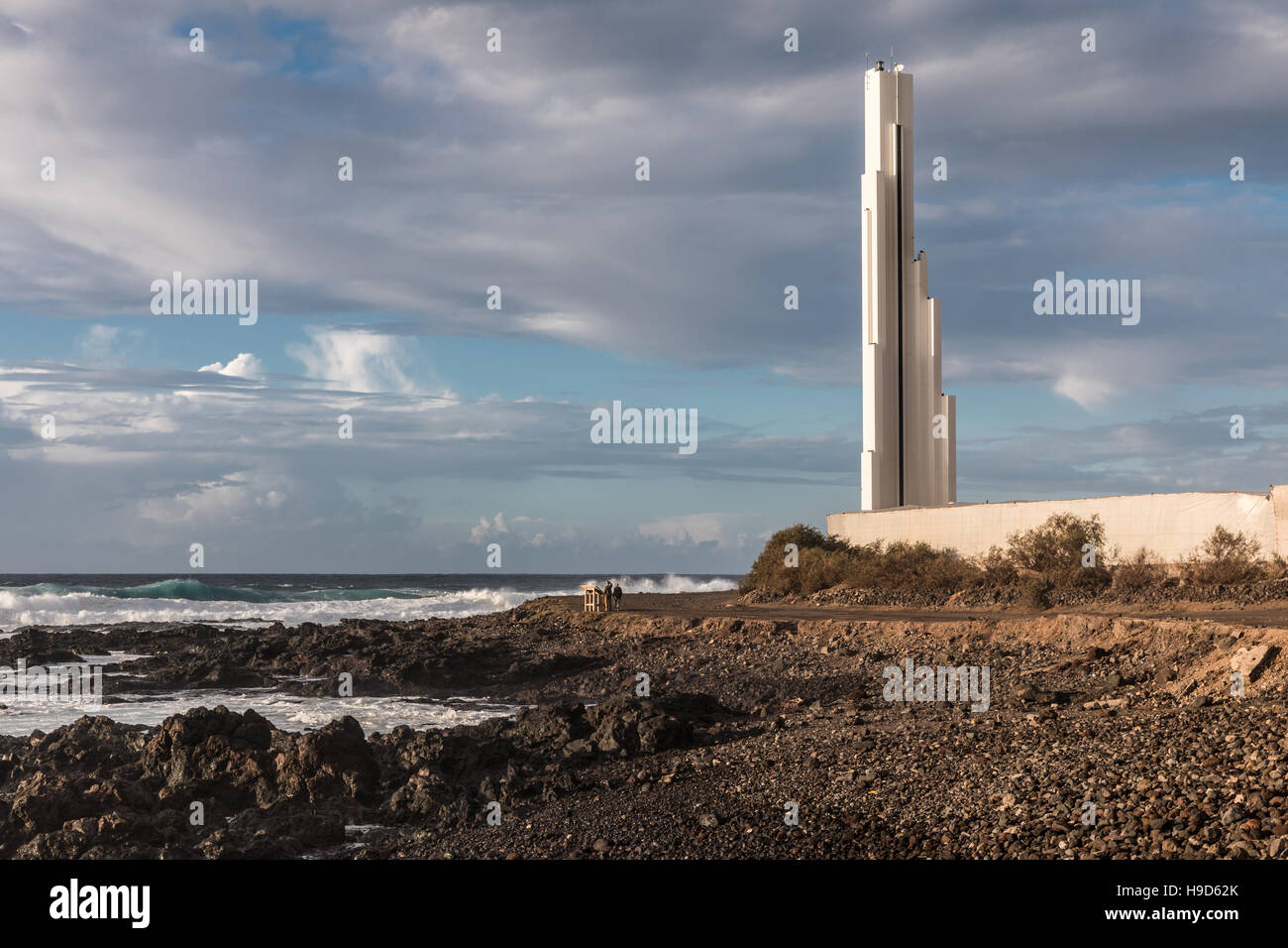 Leuchtturm Punta del Hidalgo Stockfoto