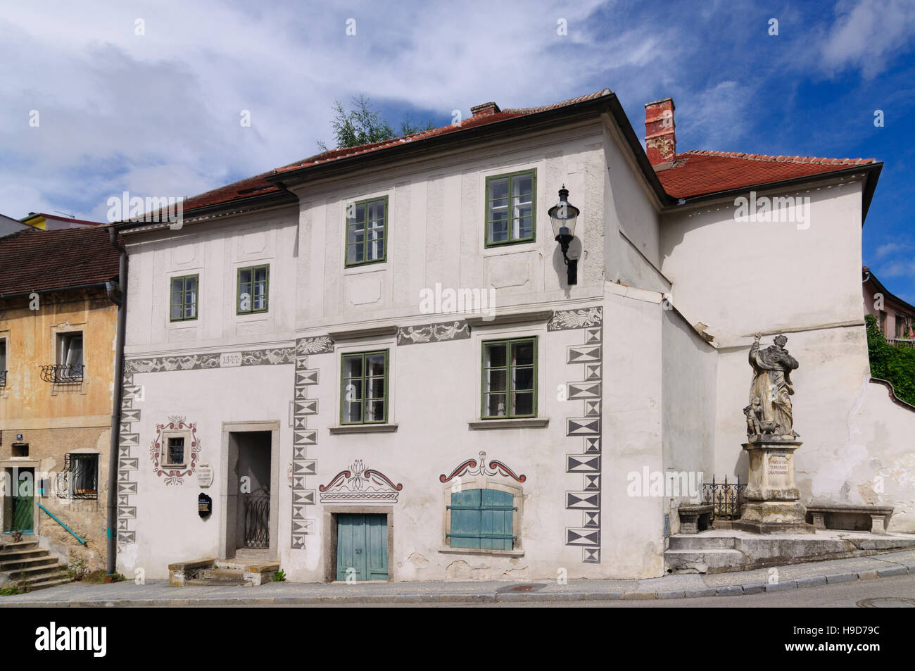 Waidhofen an der Thaya: Old Town House, Waldviertel, Niederösterreich, Niederösterreich, Österreich Stockfoto