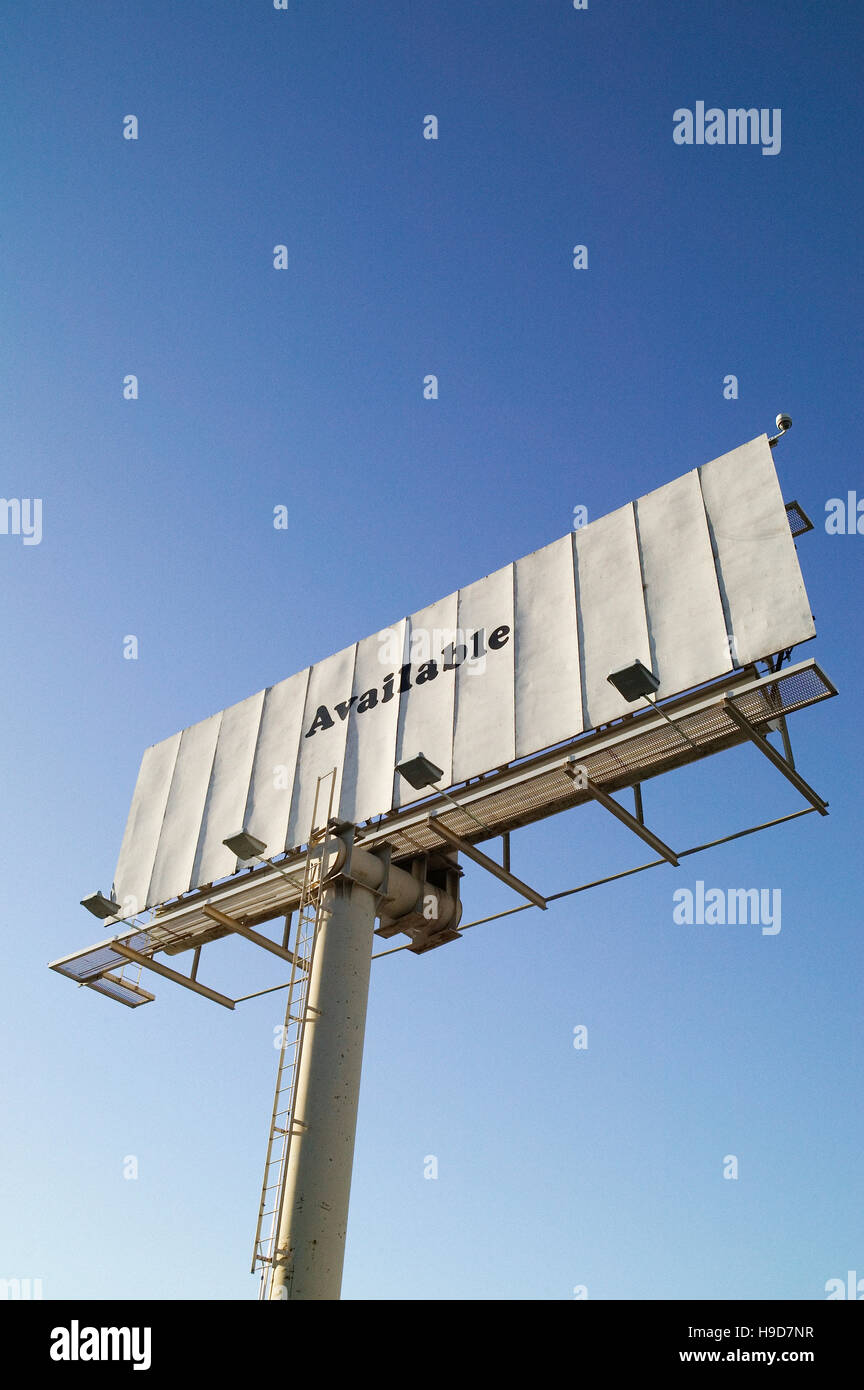 Leere Billboard, Las Vegas Nevada, USA Stockfoto