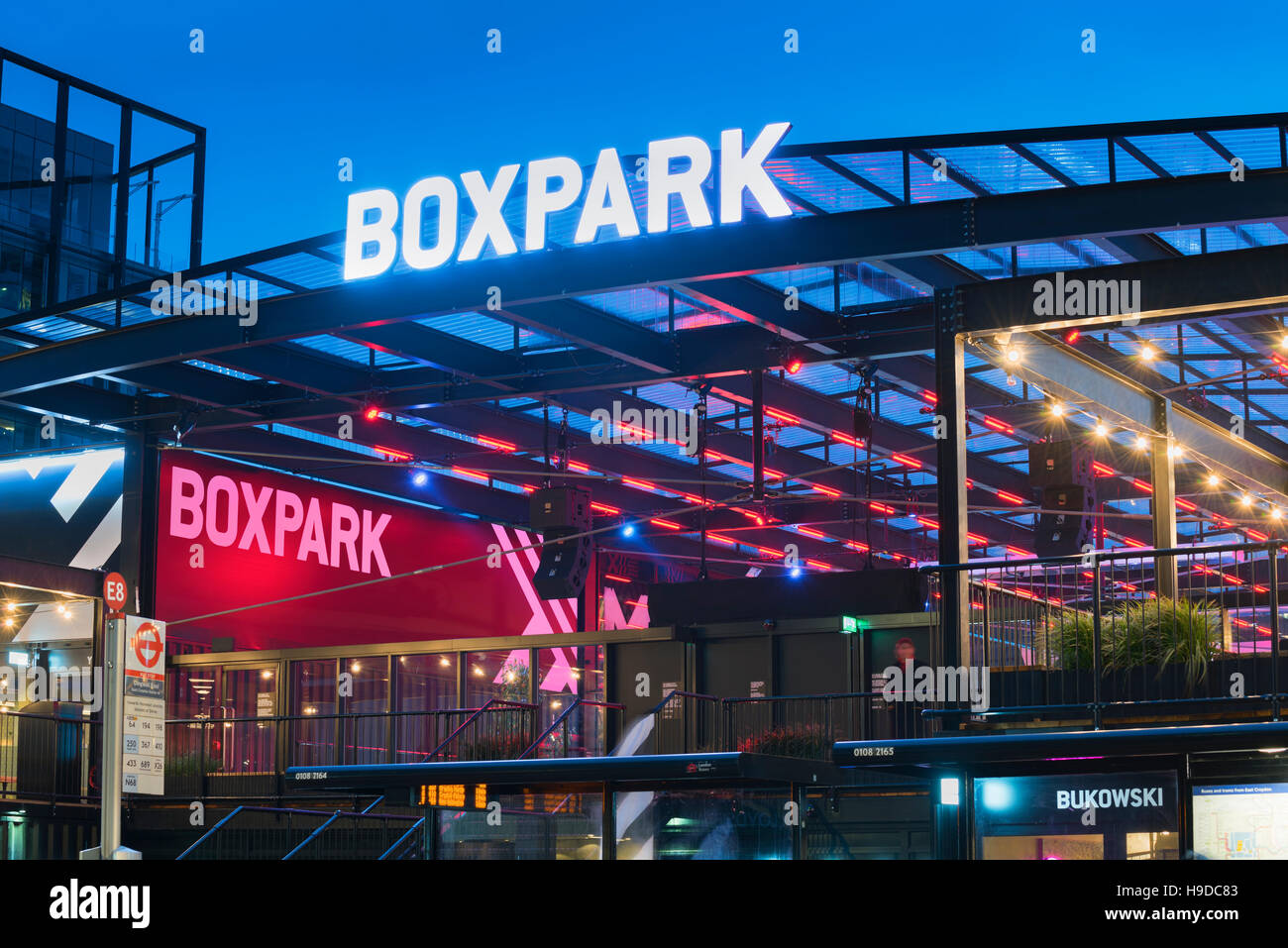 Croydon Boxpark Süd-London UK Stockfoto