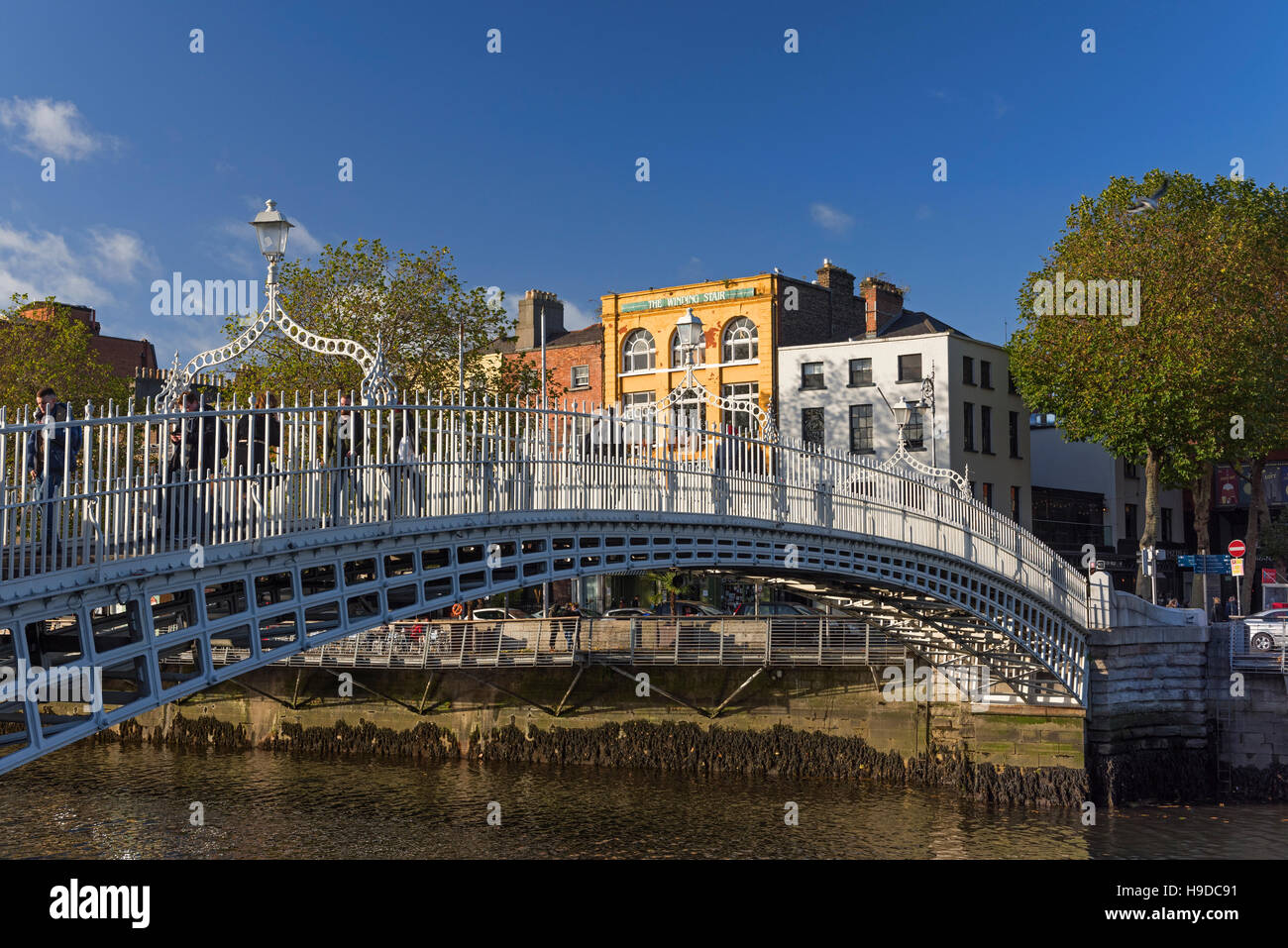 Ha'penny Brücke Dublin Irland Stockfoto