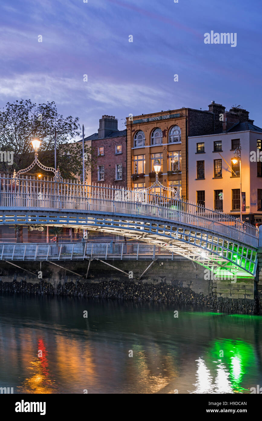 Ha'penny Brücke Dublin Irland Stockfoto