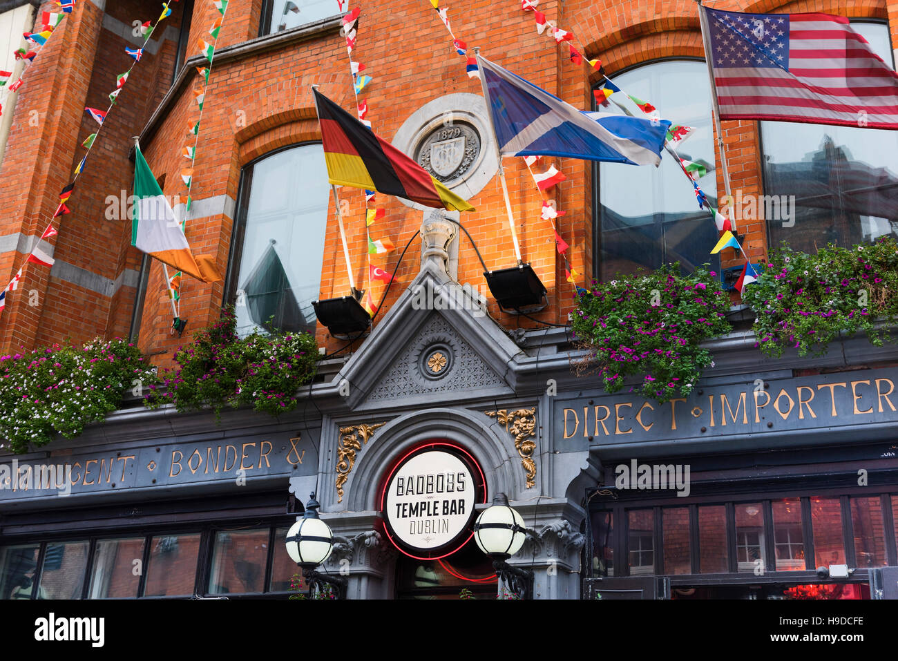 Badbobs Temple Bar Dublin Irland Stockfoto
