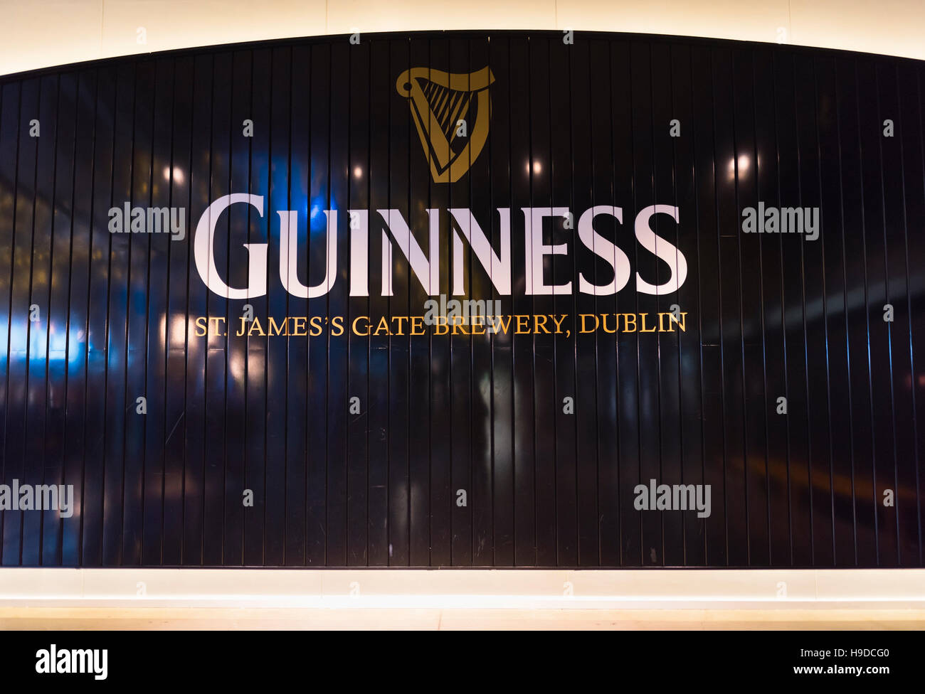 Guinness Storehouse. St. James Gate Brewery Zeichen. Dublin Irland Stockfoto